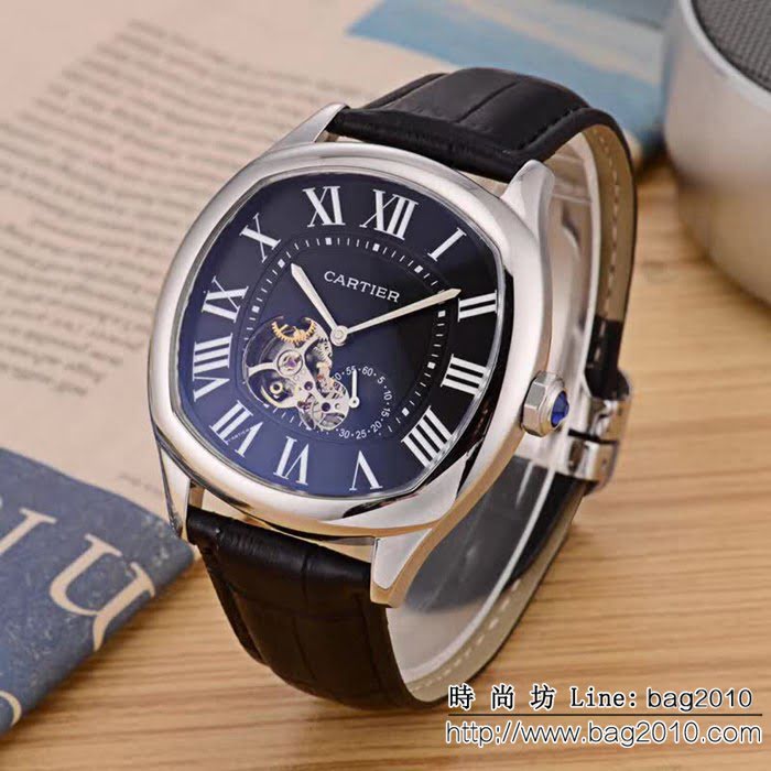 CARTIER卡地亞 最新鏤空新品 時尚高端精品男士腕表 WSS3066